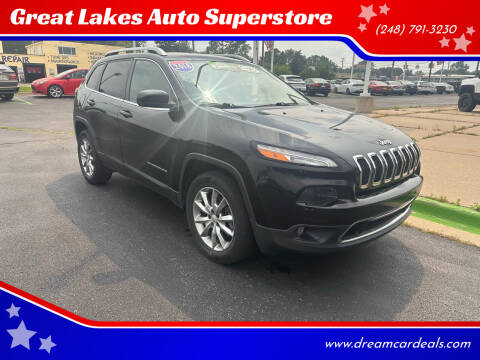 2018 Jeep Cherokee for sale at Great Lakes Auto Superstore in Waterford Township MI