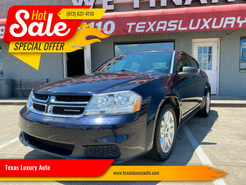 2011 Dodge Avenger for sale at Texas Luxury Auto in Cedar Hill TX