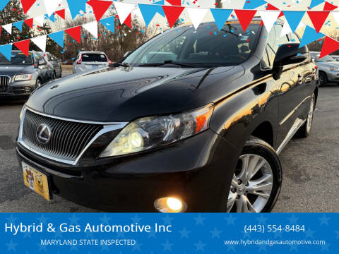 2011 Lexus RX 450h for sale at Hybrid & Gas Automotive Inc in Aberdeen MD