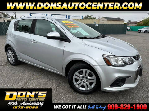2019 Chevrolet Sonic for sale at Dons Auto Center in Fontana CA