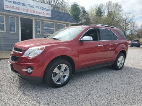 2013 Chevrolet Equinox for sale at BARTON AUTOMOTIVE GROUP LLC in Alliance OH