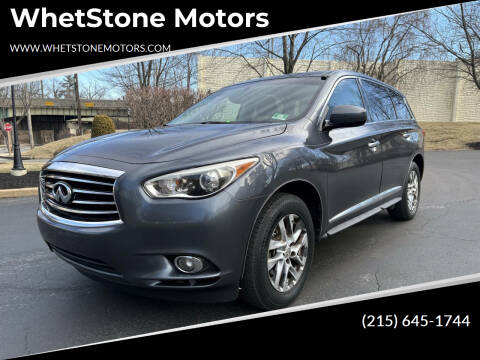 2013 Infiniti JX35 for sale at WhetStone Motors in Bensalem PA