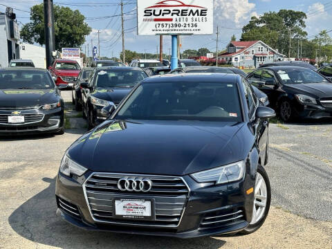 2017 Audi A4 for sale at Supreme Auto Sales in Chesapeake VA