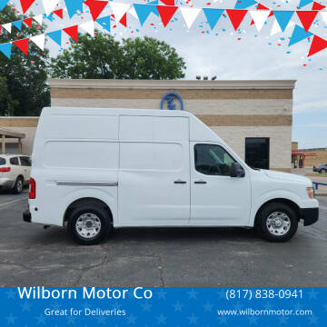 2016 Nissan NV for sale at Wilborn Motor Co in Fort Worth TX