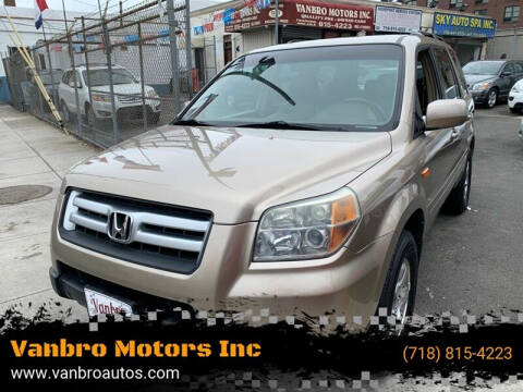 2006 Honda Pilot for sale at Vanbro Motors Inc in Staten Island NY