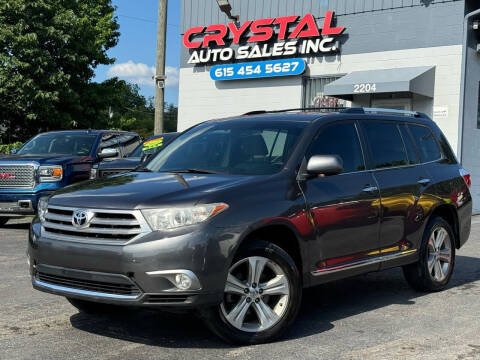 2012 Toyota Highlander for sale at Crystal Auto Sales Inc in Nashville TN