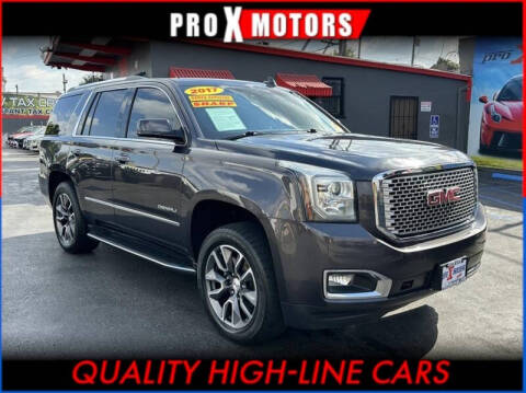 2017 GMC Yukon for sale at Pro X Motors in South Gate CA