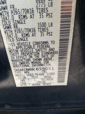 2006 Nissan Pathfinder SE Off-Road