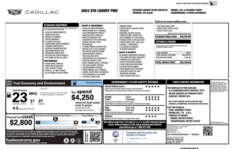 2024 Cadillac XT6 Luxury