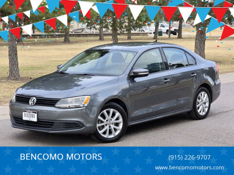 2012 Volkswagen Jetta for sale at BENCOMO MOTORS in El Paso TX