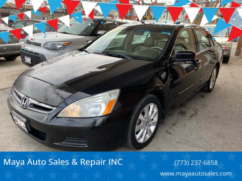 2007 Honda Accord for sale at Maya Auto Sales & Repair INC in Chicago IL