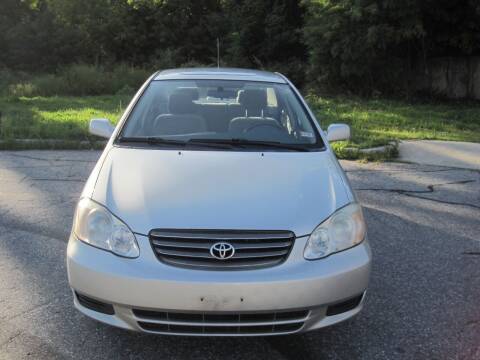 2003 Toyota Corolla for sale at EBN Auto Sales in Lowell MA