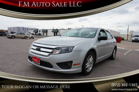 2010 Ford Fusion for sale at F.M Auto Sale LLC in Dallas TX
