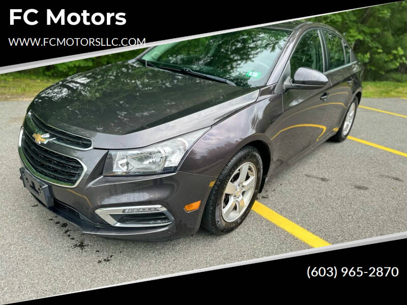 2015 Chevrolet Cruze for sale at FC Motors in Manchester NH