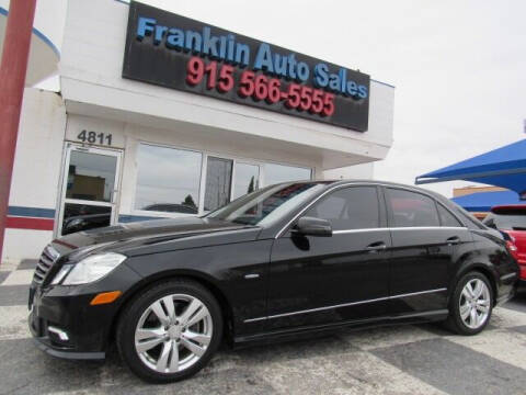2011 Mercedes-Benz E-Class for sale at Franklin Auto Sales in El Paso TX