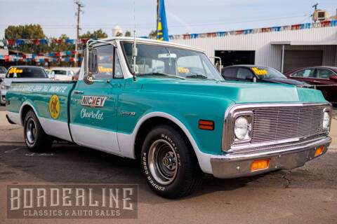 1972 Chevrolet C/K 10 Series for sale at Borderline Classics & Auto Sales - CLASSICS FOR SALE in Dinuba CA