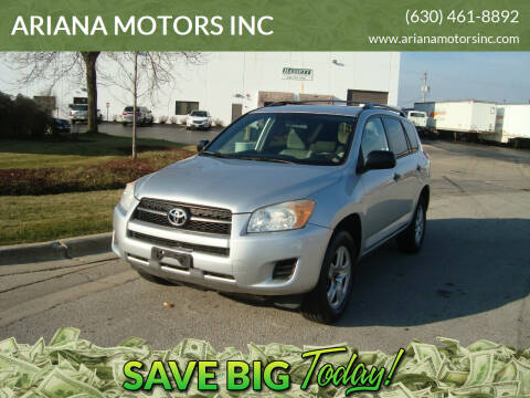 2010 Toyota RAV4 for sale at ARIANA MOTORS INC in Addison IL