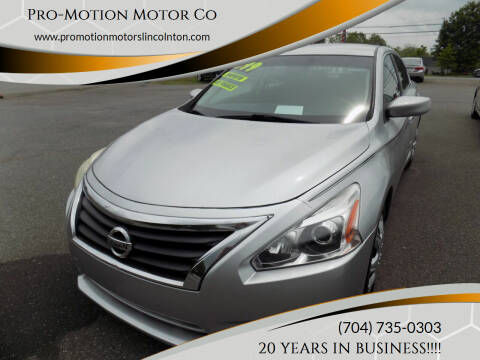 2015 Nissan Altima for sale at Pro-Motion Motor Co in Lincolnton NC