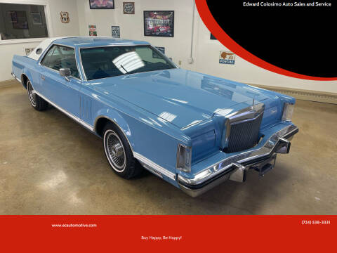 1979 Lincoln Mark V for sale at Edward Colosimo Auto Sales and Service in Evans City PA