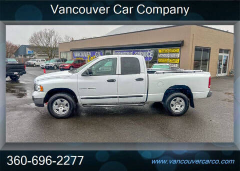 2002 Dodge Ram 1500 for sale at Vancouver Car Co in Vancouver WA