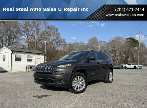 2014 Jeep Cherokee for sale at Real Steal Auto Sales & Repair Inc in Gastonia NC