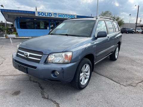 2006 Toyota Highlander Hybrid for sale at SOLID MOTORS LLC in Garland TX
