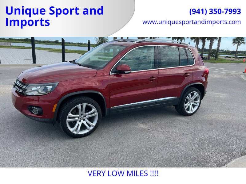 2016 Volkswagen Tiguan for sale at Unique Sport and Imports in Sarasota FL