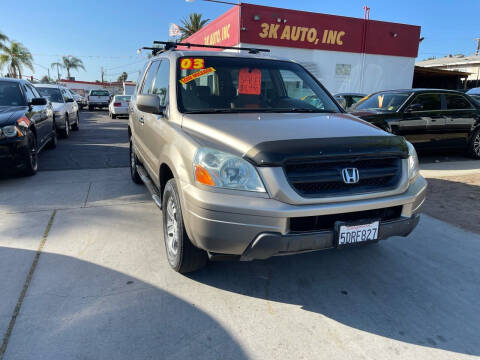 2003 Honda Pilot for sale at 3K Auto in Escondido CA