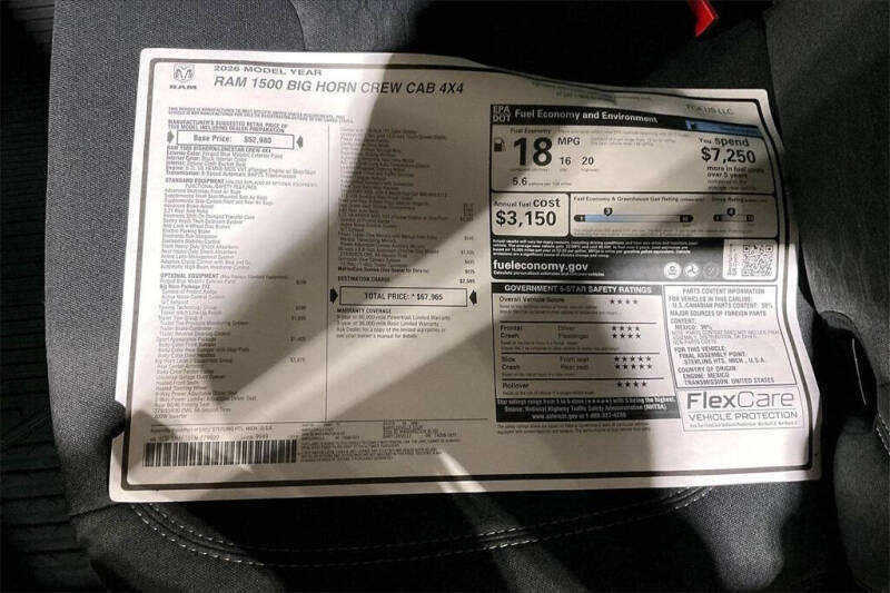 2026 RAM 1500 Big Horn