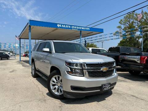 2017 Chevrolet Tahoe for sale at Quality Investments in Tyler TX