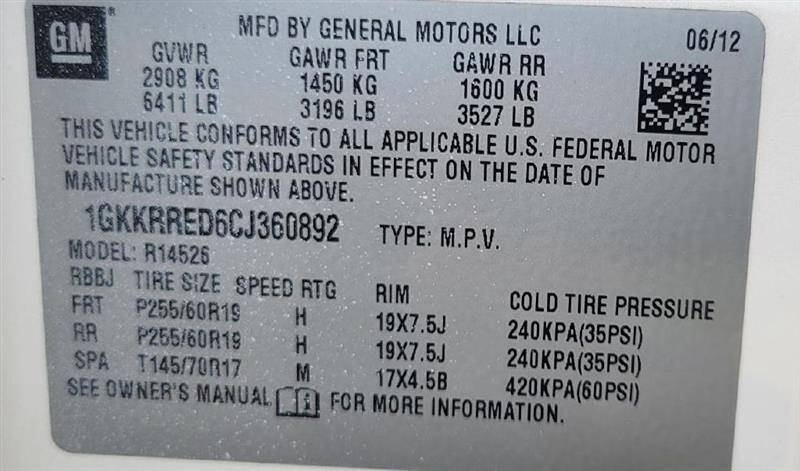 2012 GMC Acadia SLT-1
