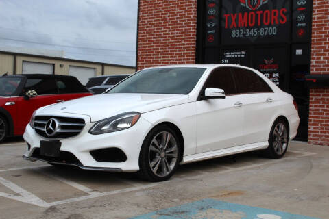 2016 Mercedes-Benz E-Class for sale at TX Motors in Houston TX