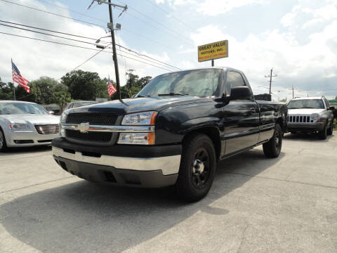 2005 Chevrolet Silverado 1500 for sale at GREAT VALUE MOTORS in Jacksonville FL