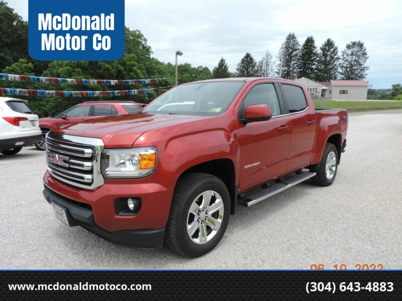 2016 GMC Canyon for sale at McDonald Motor Co in Harrisville WV