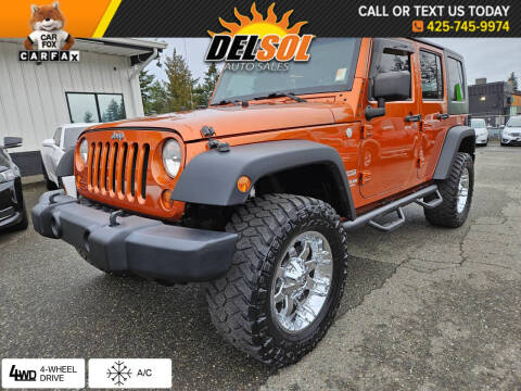 2010 Jeep Wrangler Unlimited for sale at Del Sol Auto Sales in Everett WA