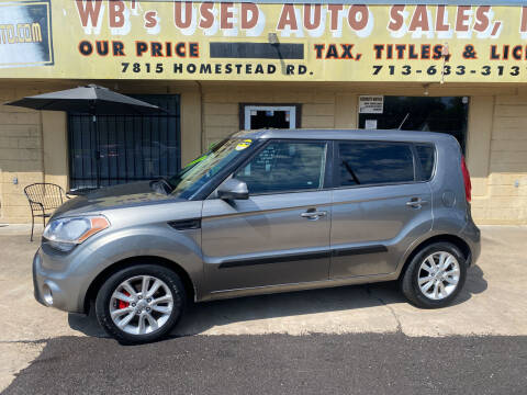 2013 Kia Soul for sale at WB'S USED AUTO SALES INC in Houston TX