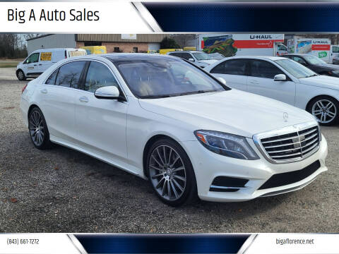 2015 Mercedes-Benz S-Class for sale at Big A Auto Sales Lot 2 in Florence SC