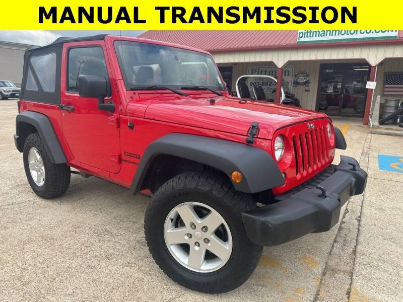 2016 Jeep Wrangler for sale at PITTMAN MOTOR CO in Lindale TX