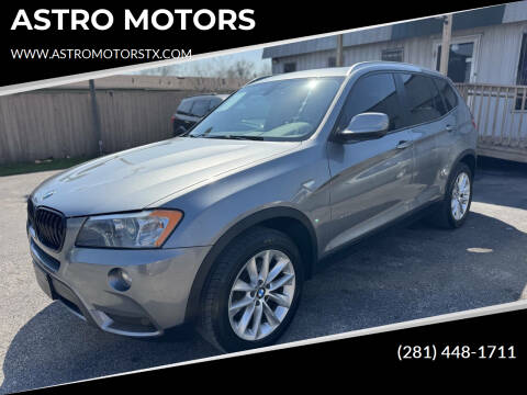 2013 BMW X3 for sale at ASTRO MOTORS in Houston TX