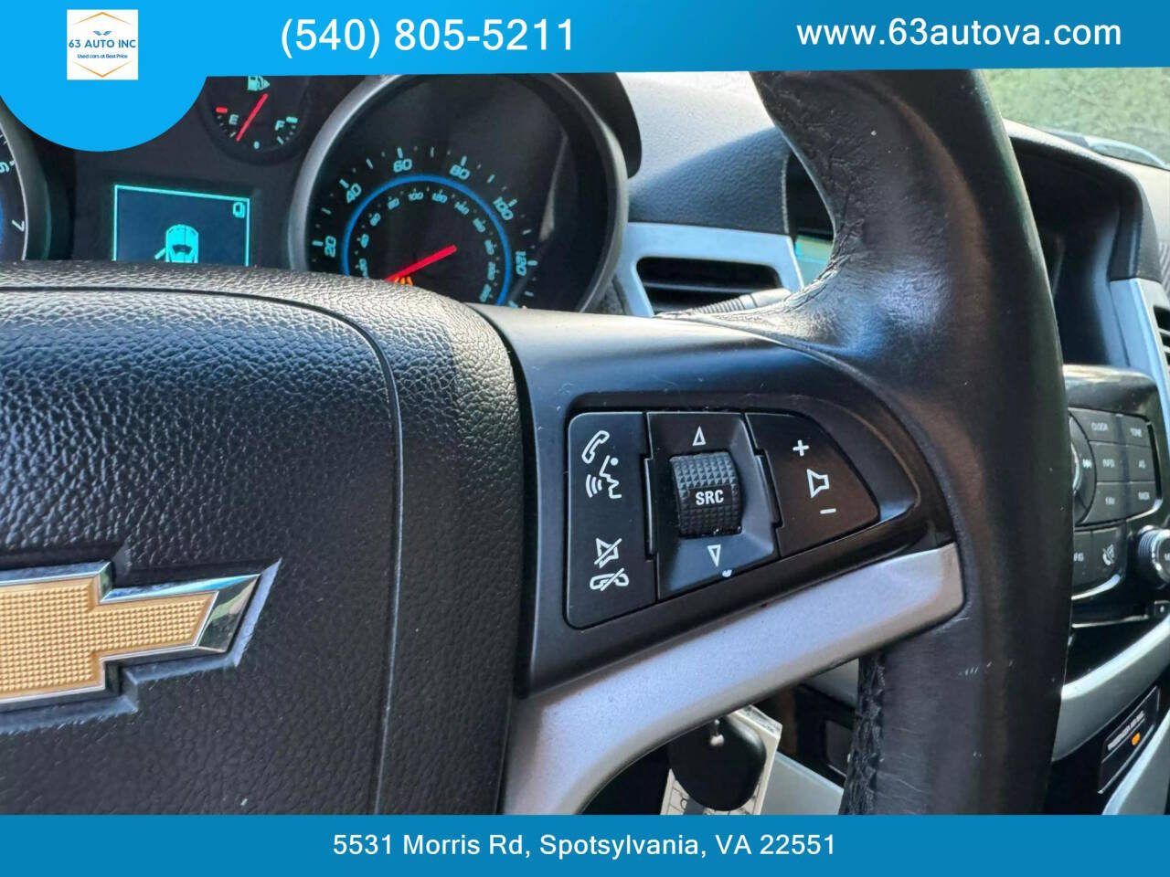 2012 Chevrolet Cruze for sale at 63 Auto Inc in Spotsylvania, VA