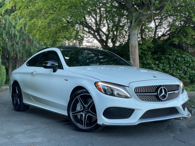 Used 2018 Mercedes-Benz C-Class Coupe AMG C43 with VIN WDDWJ6EBXJF629774 for sale in Everett, WA