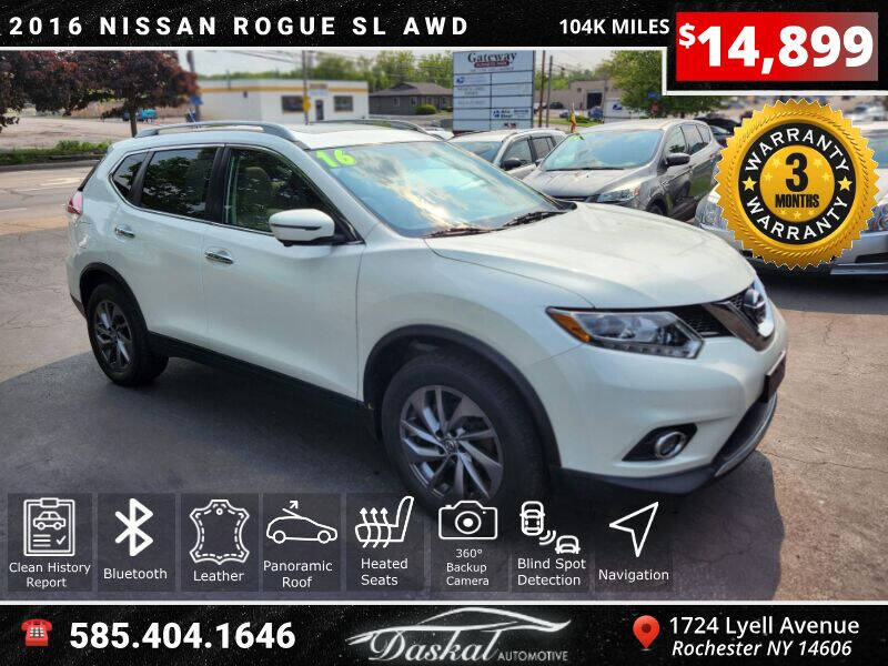 2016 Nissan Rogue for sale at Daskal Auto LLC in Rochester NY