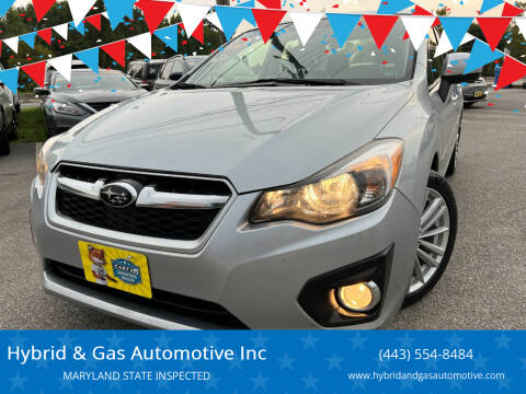 2014 Subaru Impreza for sale at Hybrid & Gas Automotive Inc in Aberdeen MD