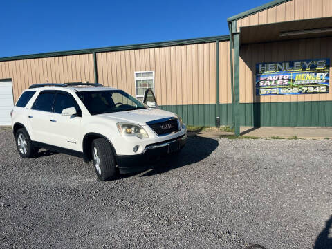 2007 GMC Acadia for sale at Steves Auto Sales in Steele MO