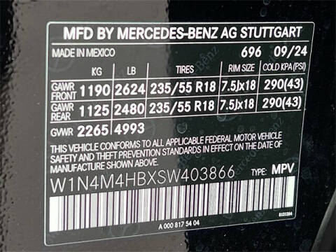 2025 Mercedes-Benz GLB GLB 250 4MATIC