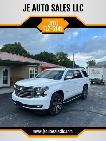 2016 Chevrolet Tahoe for sale at JE AUTO SALES LLC in Webb City MO