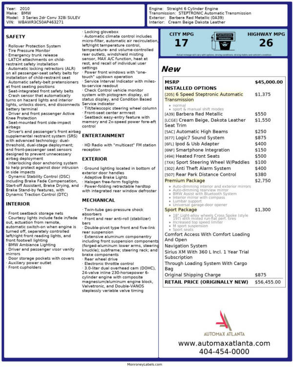 2010 BMW 3 Series 328i