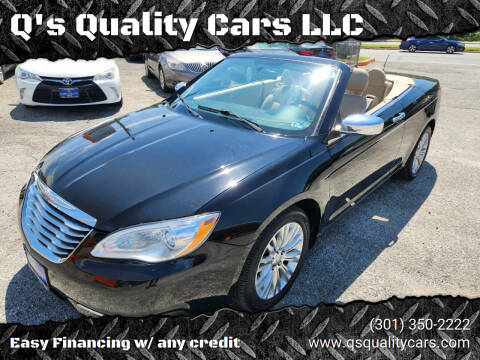 2012 Chrysler 200 for sale at Q's Quality Cars LLC in Capitol Heights MD