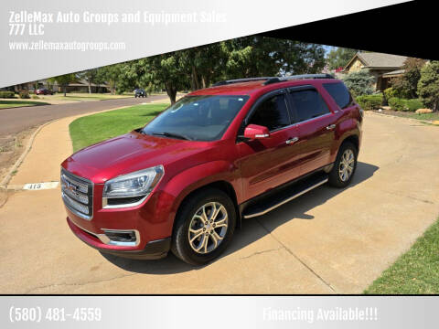 2014 GMC Acadia for sale at ZelleMax Auto Groups and Equipment Sales 777 LLC in Altus OK