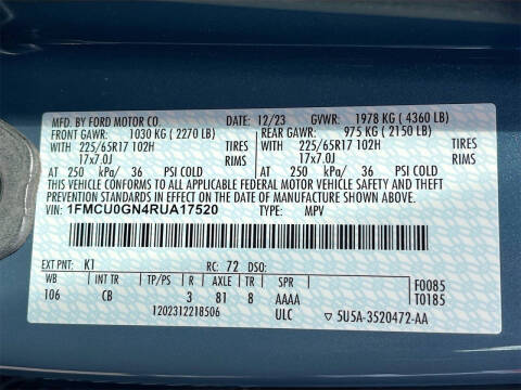 2024 Ford Escape Active